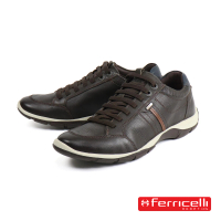 【Ferricelli】輕量舒適健走復古休閒鞋 深棕色(F42550-COFF)