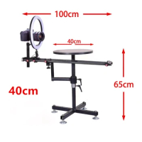 Professional Horizontal Vertical Surround Photography Rotating Stand 360 Panoramic Photo Booth Video Shooting Table