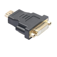 10pcs/lot HDMI-compatible Male to DVI-D(24+5) Female cable Adapter