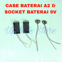 Case Baterai A2 dan Socket Baterai 9V /PCS