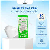[ KF94 ] Set 1 Bịch 10 Cái khẩu Trang 3D Kháng Khuẩn KF94 TT MART Có 5 Màu Hàng Công Ty Chính Hãng