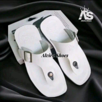 Promo sandal Pria Kulit Sapi Asli, Sandal jepit pria Model Carvil kulit Sapi Asli, Sendal Santai Pri