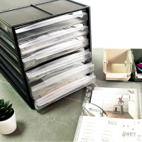 【綠舒市】樹德A4資料櫃6抽文件櫃 桌上資料櫃 DD-1206 公文櫃 資料收納(A4用/6抽/黑色/白色/可堆疊)