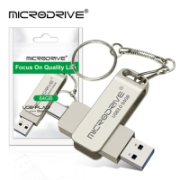 2 in 1 OTG USB-C Flash Pen Drive Metal Memory Stick Usb 3.0 flash Disk 64GB 128GB 256G USB3.0 Dual C Pendrive