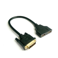 For DVI-D HDMI conversion 1080p, gold-plated DVI 24 1 male to 2.0 HDMI compatible 19 pin female adapter HDMI cable