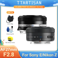 TTArtisan 27mm F2.8 APS-C Auto Focus Lens for Sony E A6300 A6400 A7II A7RII A7MIV A7MIII A7C NEX Nikon Z Zfc z6z7 Z6ii Z7II Z9