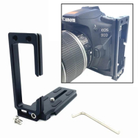 90D Cable Lock Tripod Quick L Shape Plate Holder for Canon 90D Camera Live Streaming Tether Shooting Photography