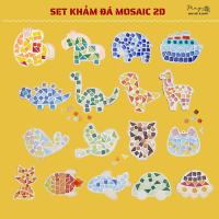 (1 hình, màu đá ngẫu nhiên) Set làm khảm đá nghệ thuật mosaic DIY có mẫu ngựa 2026 Tiệm tạp hoá Nhà 