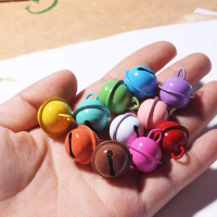 5 cái Đầy màu sắc 18mm Hạt kim loại CHUÔNG leng keng Màu kẹo CHUÔNG leng keng Mặt dây chuyền Móc khó
