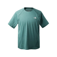 【The North Face 官方旗艦】北面男款綠色吸濕排汗透氣短袖T恤｜7WD3JIY
