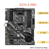 For MSI X570-A PRO Motherboard 128GB Socket AM4 DDR4 ATX Mainboard 100% Tested Fast Ship