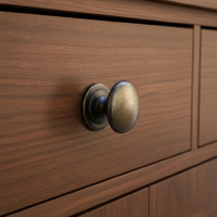 [KH-071] KNOB HANDLE / TARIKAN LACI KUNINGAN - MOTIF JAMUR