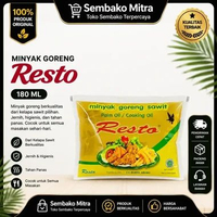 Minyak Goreng Resto 180ml Bantal - Minyak Goreng Kelapa Sawit Premium Halal BPOM Grosir Eceran Murah