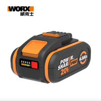 【WORX 威克士】20V鋰電池4.0Ah-橘(WA3553)