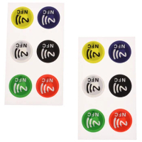 6pcs/lot NFC Stickers NTAG213 tags RFID adhesive label sticker Universal Lable