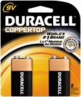 DURACELL Battery Alkaline 9V 2PK
