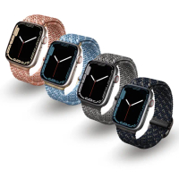 【UNIQ】Apple Watch 38/40/41/42mm Aspen DE 雙色防潑水編織錶帶
