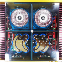 2023 NEW Black widow feedback free power amplifier BLT bridge balance Dartzeel NHB368 rear amplifier,RCA/XLR/BNC,ClassAB 8Ω 160W
