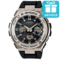 【CASIO】G-SHOCK 絕對強悍防震分層防護構造雙顯錶(GST-S110-1A)