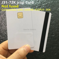 Unfused J31-72 chip with 3 Tack HiCo Magstripe Contact JAVA card JCOP Card Compatible with J2A040 40 ,JCOP21-36K