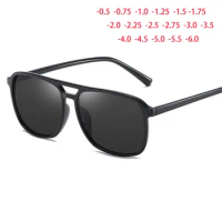 Double Beam Pilot Sports Short Sight Sun Glasses Polarized Sunglasses Custom Myopia Minus Prescription -0.5 -1.0 -2.0 To -6