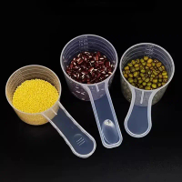 15/30/70/120ml plastik sudu kopi dengan skala Baking Utensil susu serbuk makmal cecair Spoon aksesor