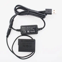 DMW-DCC8 BLC12 Dummy Battery USB Kit Replace DMW-AC8 AC10 AC Power Adapter for Panasonic Lumix DMC-G5 G6 G7 GX8 G80 G81 G85