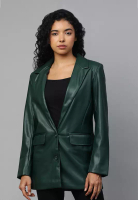 London Rag Blazer Wanita Hijau Botol