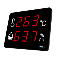 【BRANDY】壁掛式溫濕度計 電子溫濕度計 測溫器 LED溫溼度計 3-LEDC2(報警濕度表 乾濕度計 室溫溫度)