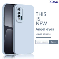 Fundas Square Liquid Silicone Case for Huawei Nova6 Nova 6 SE 6SE 4G 5G Angel Eyes Soft Luxury Matte Original Protect Back Cover