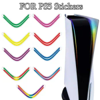 For PS5 Light Bar Rainbow Gradient Sticker Self Adhesive LED Luminous Decals LED Lightbar For playstation 5 Game Accessories