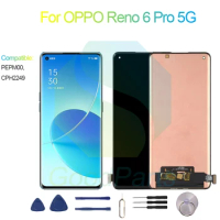 For OPPO Reno 6 Pro 5G LCD Display Screen 6.55" PEPM00, CPH2249 Reno 6 Pro 5G Touch Digitizer Assembly Replacement