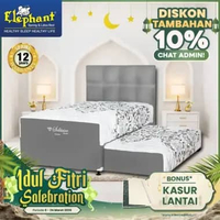 Elephant Springbed 2 In 1 Latex Spring Solitaire Komplit Set 140x200 Ocean