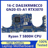 DAG3KRMBCC0 Mainboard For HP 16-C Laptop Motherboard With AMD Ryzen 7 5800H CPU GN20-E5-A1 RTX3070 100% Full Tested Working Well