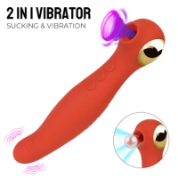 Clitoral Suction Vibrator Oral Sex Adult Goods for Women Clit Sucker 2 Motors Dildo Massage Masturbator