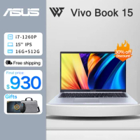 ASUS VivoBook 15 Slim Laptop 12th Intel Core i5-1240P/i7-1260P 16G RAM 512G SSD IPS Screen 15Inch Office Notebook