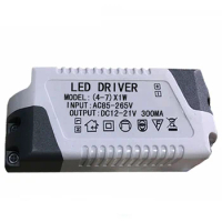 50pcs Led driver 85-265V 4-7W LED drive power Isolated constant current Downlight flat light power supply