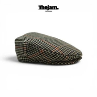 Thejam. Topi klasik Ivy cap wol houndstooth | Topi Golf L