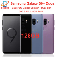 Samsung Galaxy S9+ S9 Plus Duos G965FD Dual Sim 6GB RAM 128GB ROM Global Version Octa Core 6.2" NFC Original Unlocked
