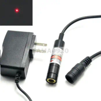 Focusable 20mW Dot Red Laser Light Laser Diode Module 650nm 12x55mm w/Adapter