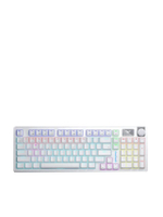 White - S98 คีย์บอร์ดไร้สาย Gasket Mechanical Keyboard Red Switch 3IN1 คีย์ไทย 98 keys รับประกันศูนย