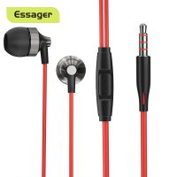 Essager Kabel Earphone Headset In-Ear Jack 3.5mm With Mic Oppo Vivo