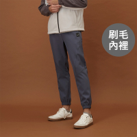 GIORDANO 男裝抗風防潑水刷毛束口褲 G-MOTION系列 - 65 騎兵藍