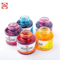 1pc Liquid Talens Watercolor Ink Ecoline Transparent Pigment Color Drawing Dropper Aquarelle Paint 30mL Architects Art Supplies