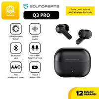 SoundPEATS Q3 Pro 13mm Dynamic Driver Bluetooth TWS True Wireless Stereo Earphone In-Ear Hitam