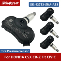4PCS/Lot Tire Pressure Sensor 42753-SNA-A83 TPMS Sensor For HONDA CSX CR-Z Fit CIVIC