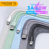 VOLTME 60W USB Type C Cable USB C Charging Cable Fast Charging Mobile Phones Cord Charger Wire QC 4.0 For Samsung S22 S21 S20