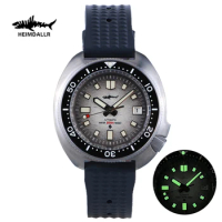 Heimdallr Turtle Luxury Titanium Diver Mens Watch Sapphire NH35 Automatic Mechanical Wristwatches 200M Waterproof C3 Luminous