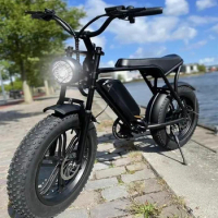 Ouxi-V8 Electric Bicycle for Adults, Fat Tire E-bike, 48V, 50 km/h, Off Road City Ebike, Fatbike in US, EU, Dutch, Warehouse, 10