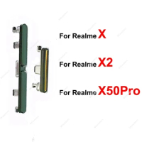 For Realme X X2 X50 Pro X2Pro X50Pro Power Volume Button Side On Off Power Volume Up Down Buttons Key Parts